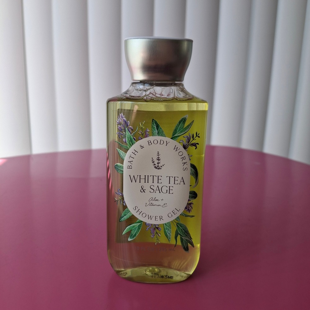 Bath & Body Works WHITE TEA & SAGE Shower Gel Wash 10 fl oz Discontinued